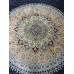 Иранский ковер QUM Silk 10004 Синий - фото №8